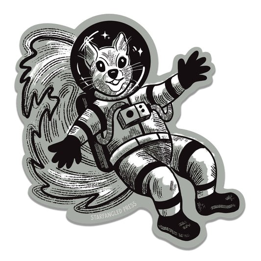 Squirrel Astronaut Sticker