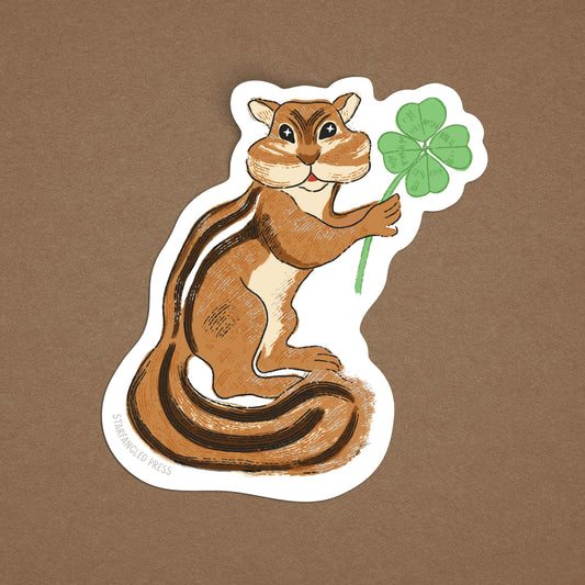 Lucky Chipmunk Sticker