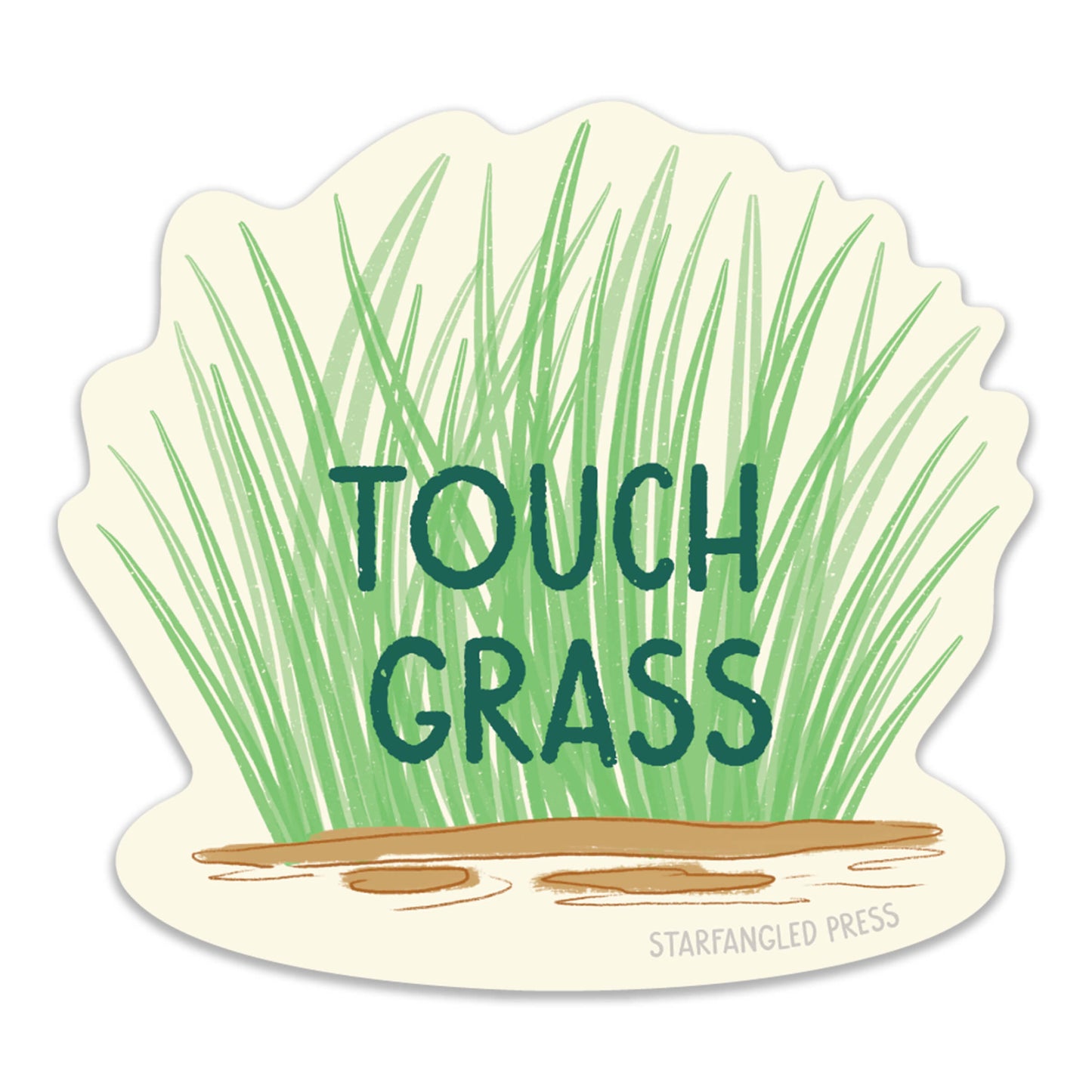 Touch Grass Sticker