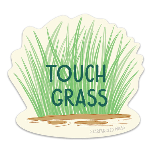 Touch Grass Sticker