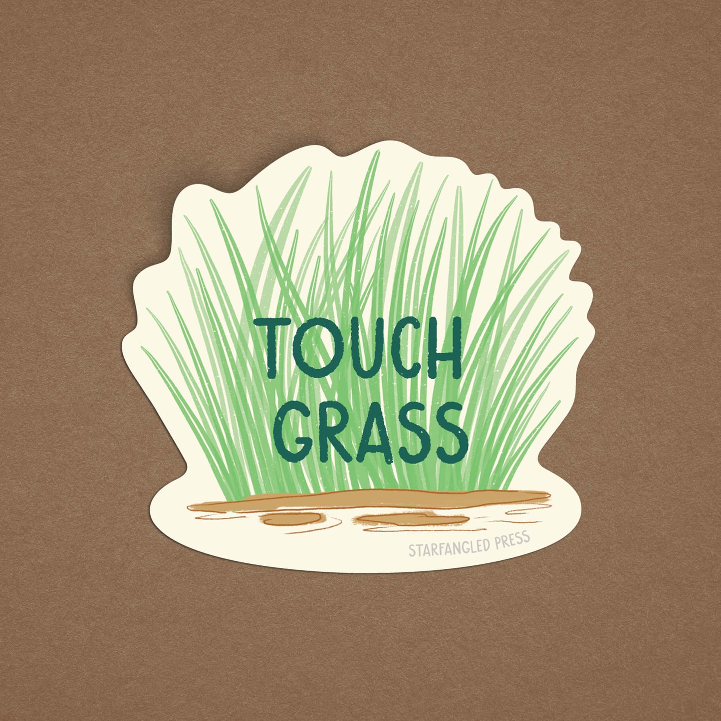 Touch Grass Sticker