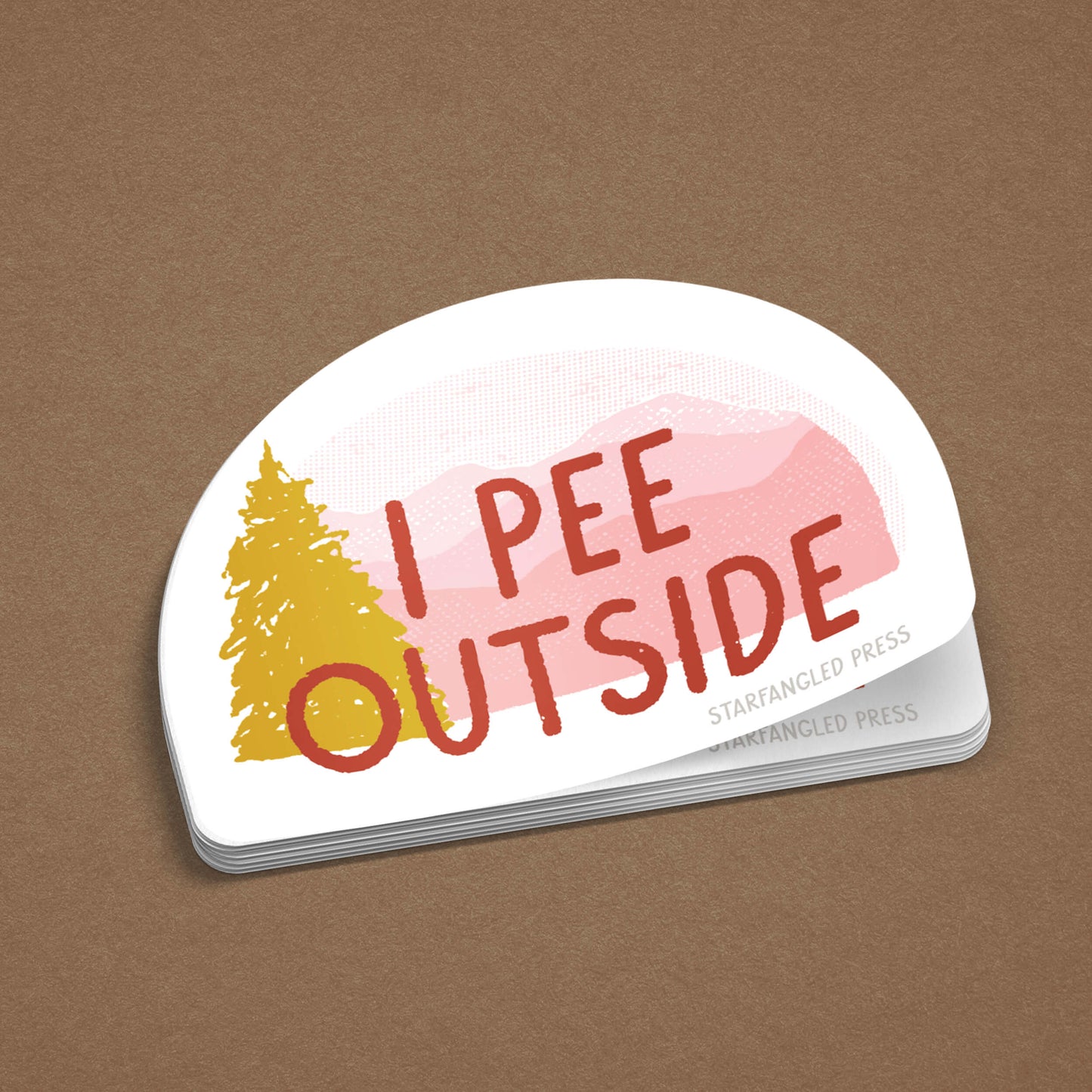 I Pee Outside Sticker