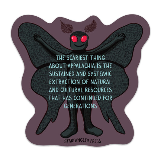 Appalachian Horror Mothman Sticker