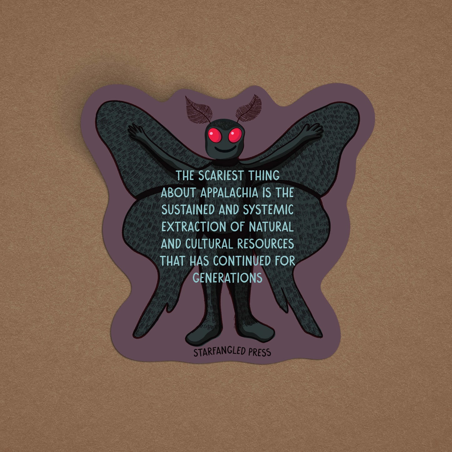 Appalachian Horror Mothman Sticker