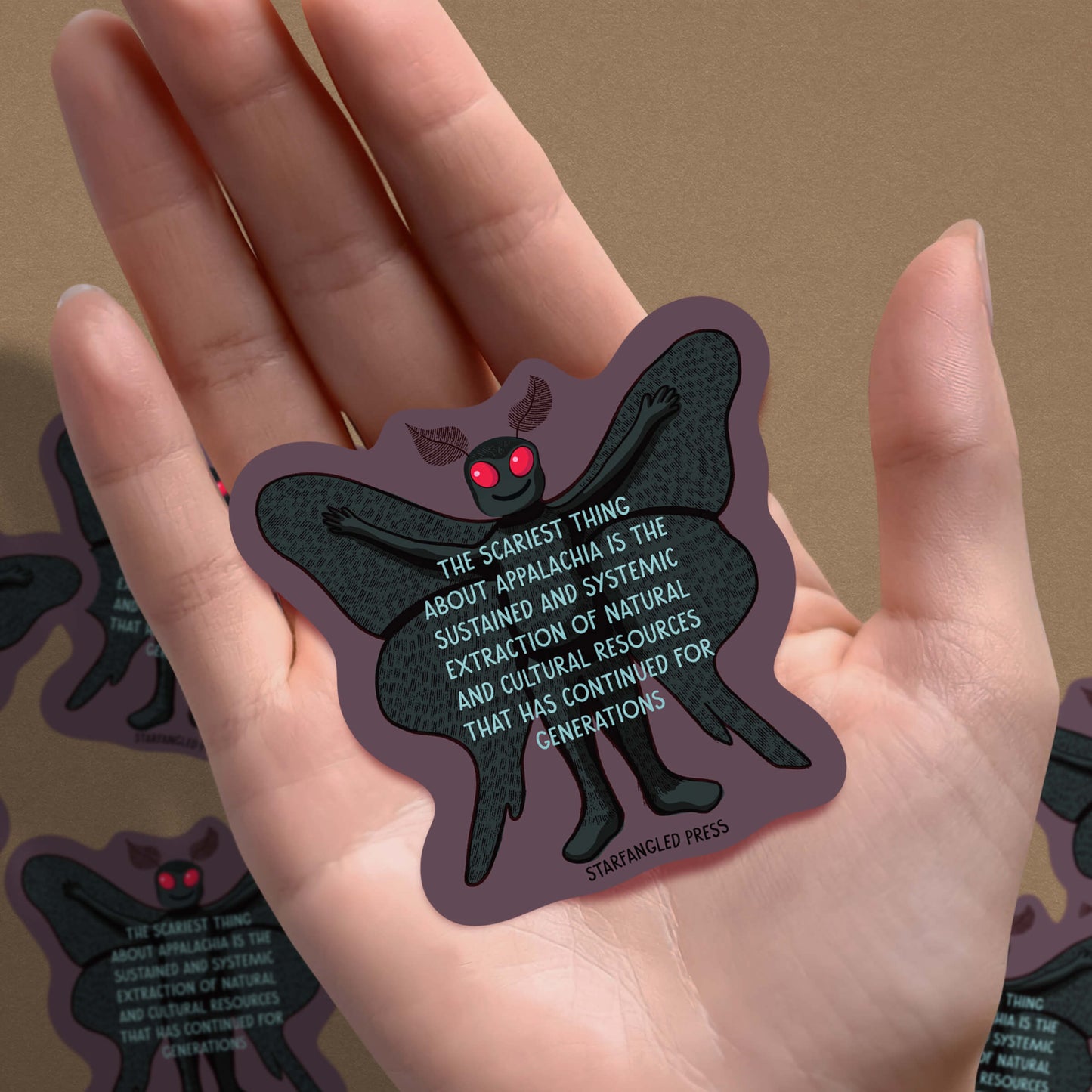 Appalachian Horror Mothman Sticker