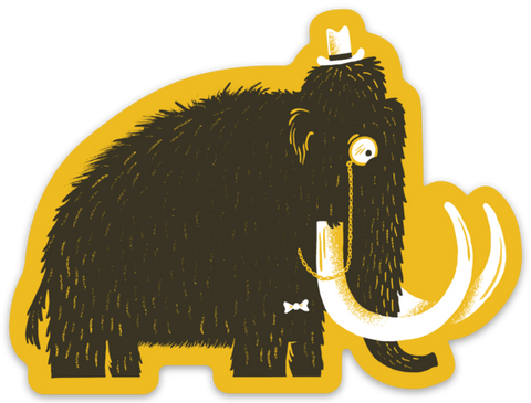 Fancy Mammoth Vinyl Sticker