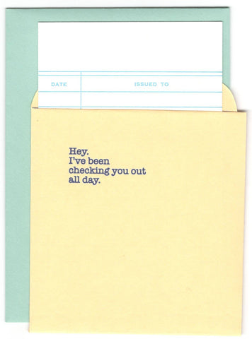 Checking You Out Card