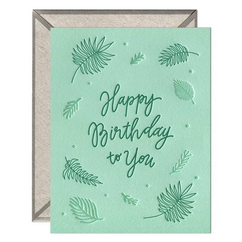 Birthday Ferns Card
