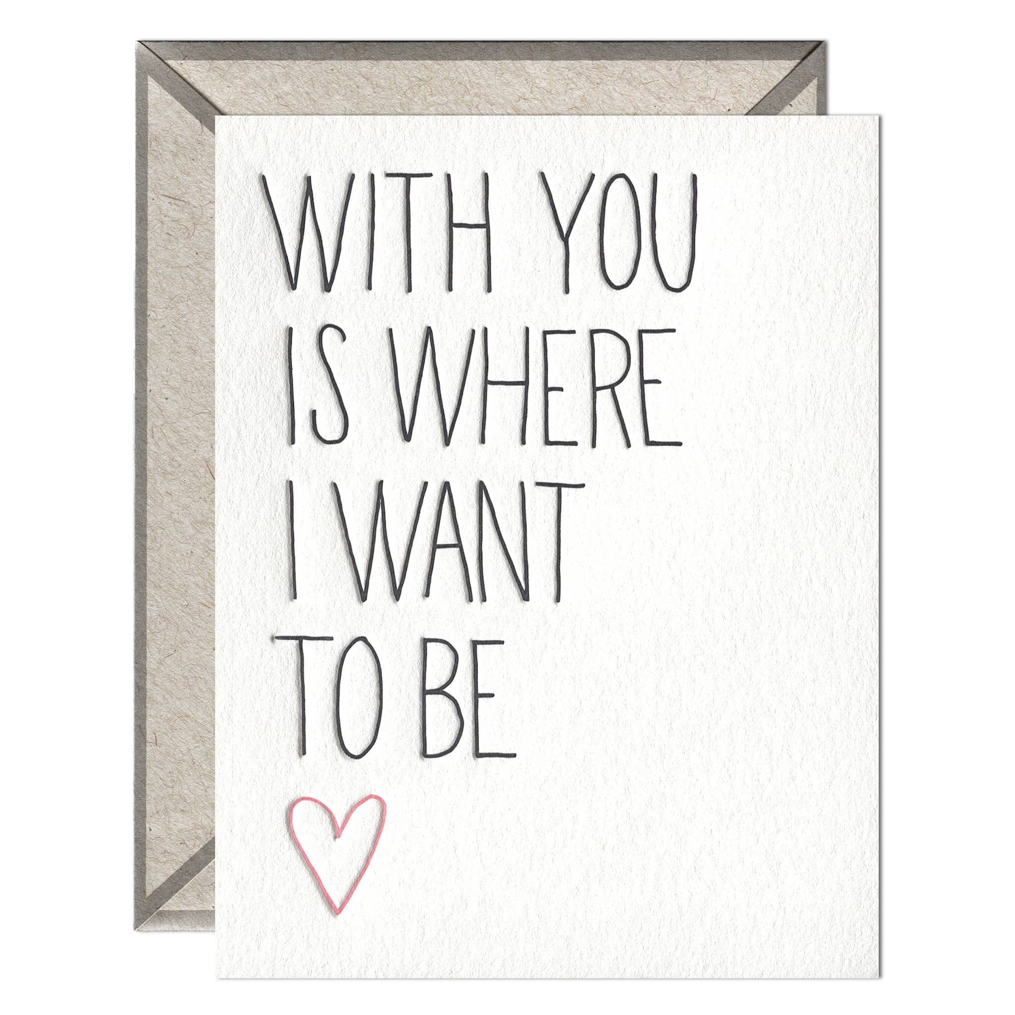 With You Love and Anniversary Card