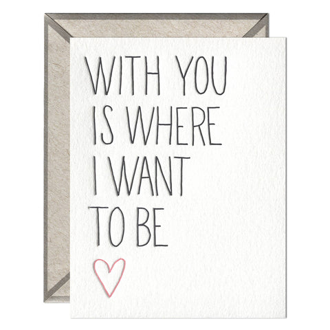 With You Love and Anniversary Card