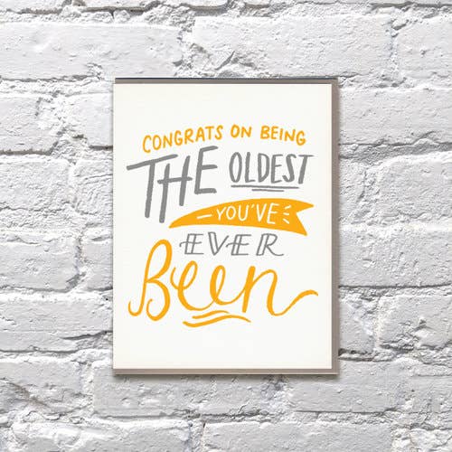 Congrats on Being the Oldest Ever Birthday Card