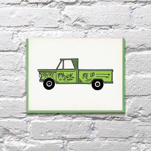 Pick Me Up Truck Love Card
