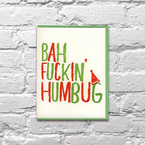 Bah Humbug Christmas Holiday Card