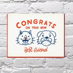 Congrats on Your New Best Friend New Pet Card