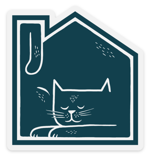 House Cat Vinyl Sticker
