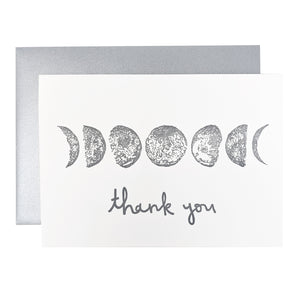 Moon Phases Thank You Card