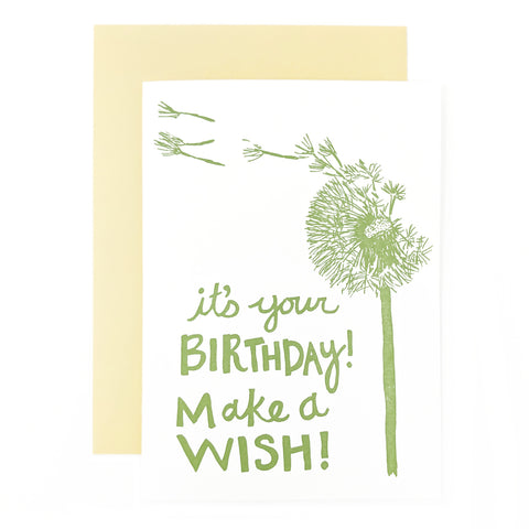 Dandelion Wish Birthday Card