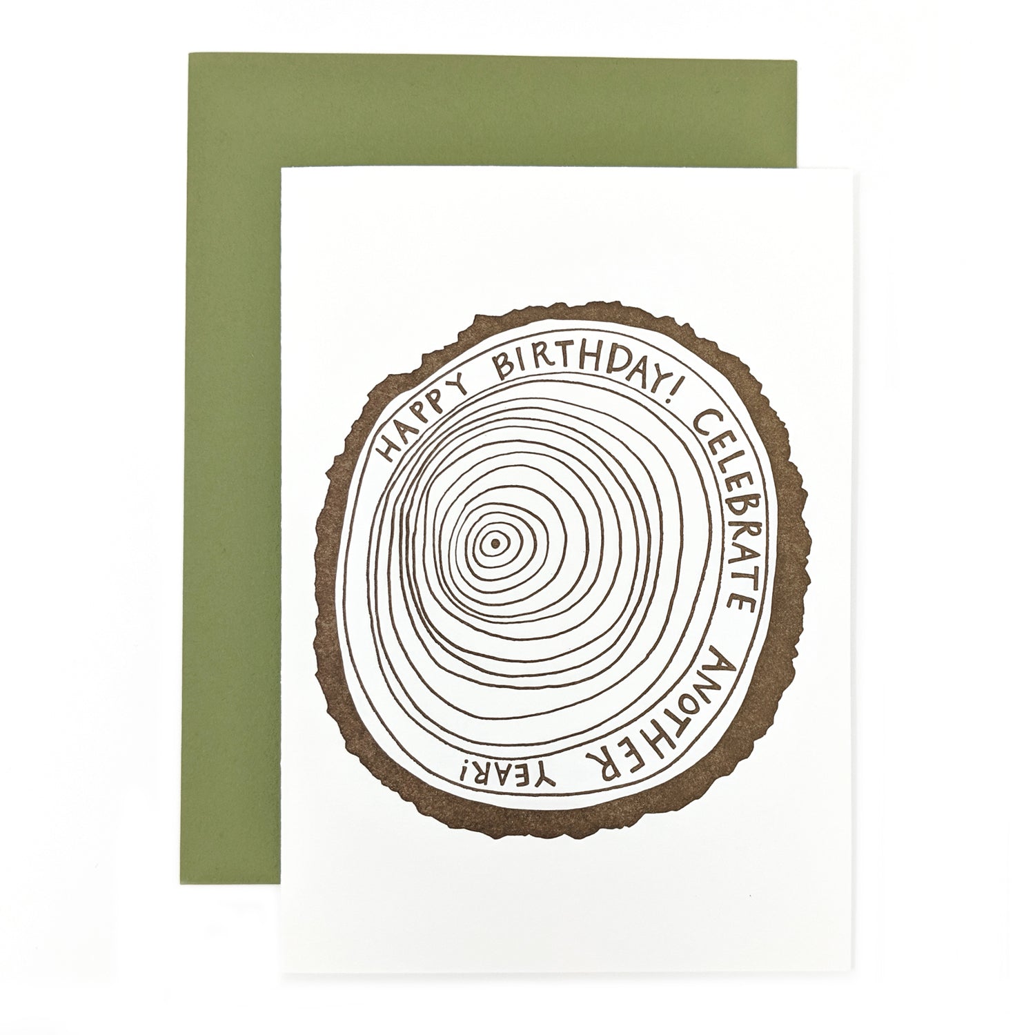 Tree Ring Birthday Card