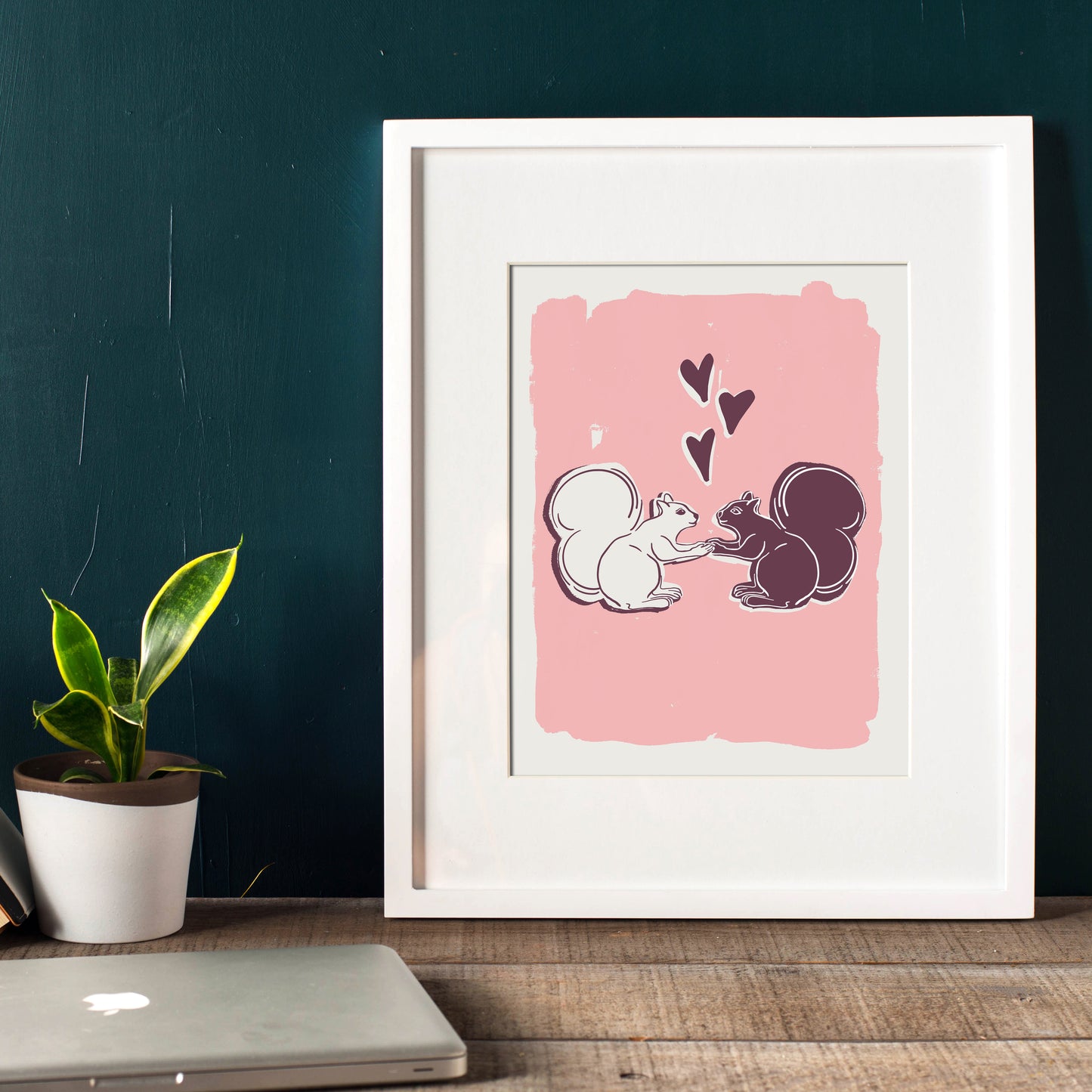 Squirrel Love Screenprint