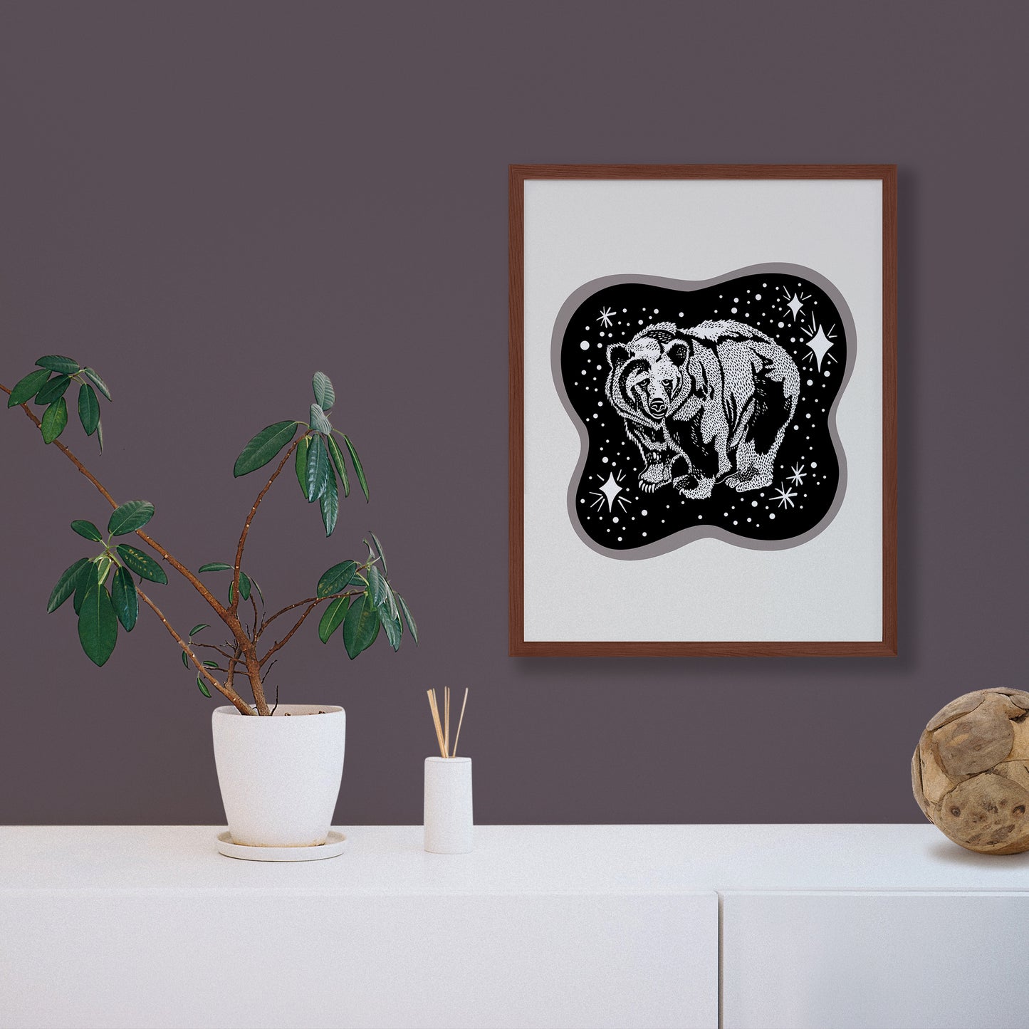 Cosmic Bear Screenprint