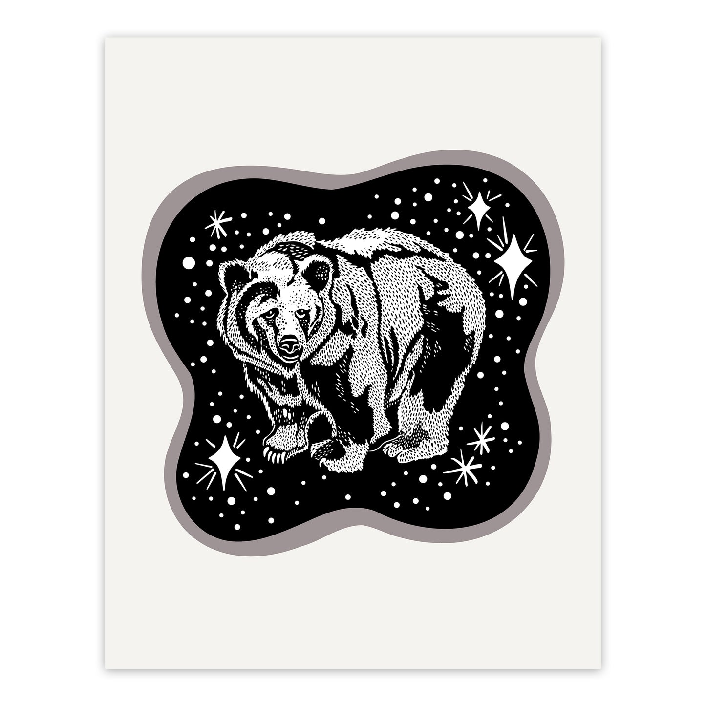 Cosmic Bear Screenprint