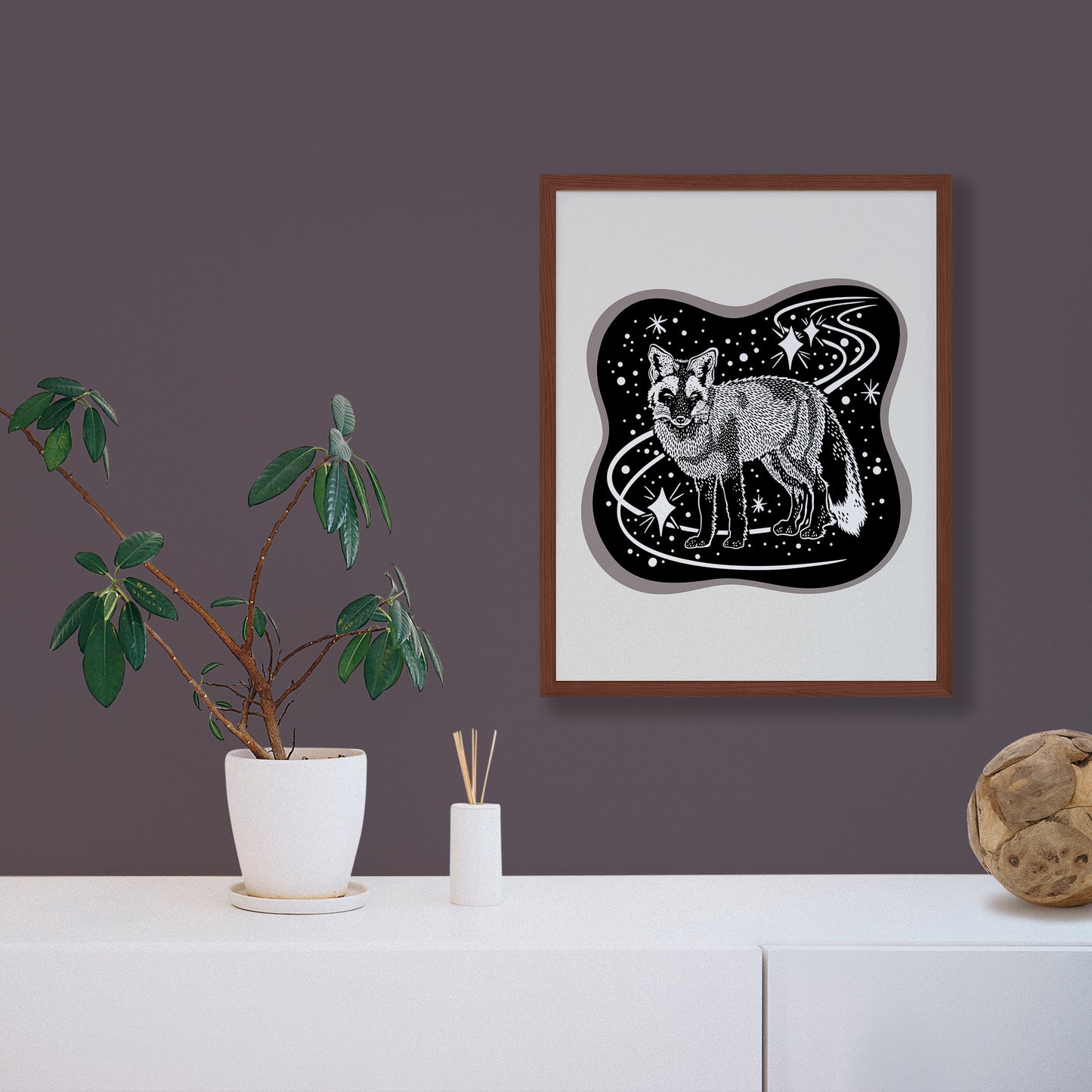 Cosmic Fox Screenprint