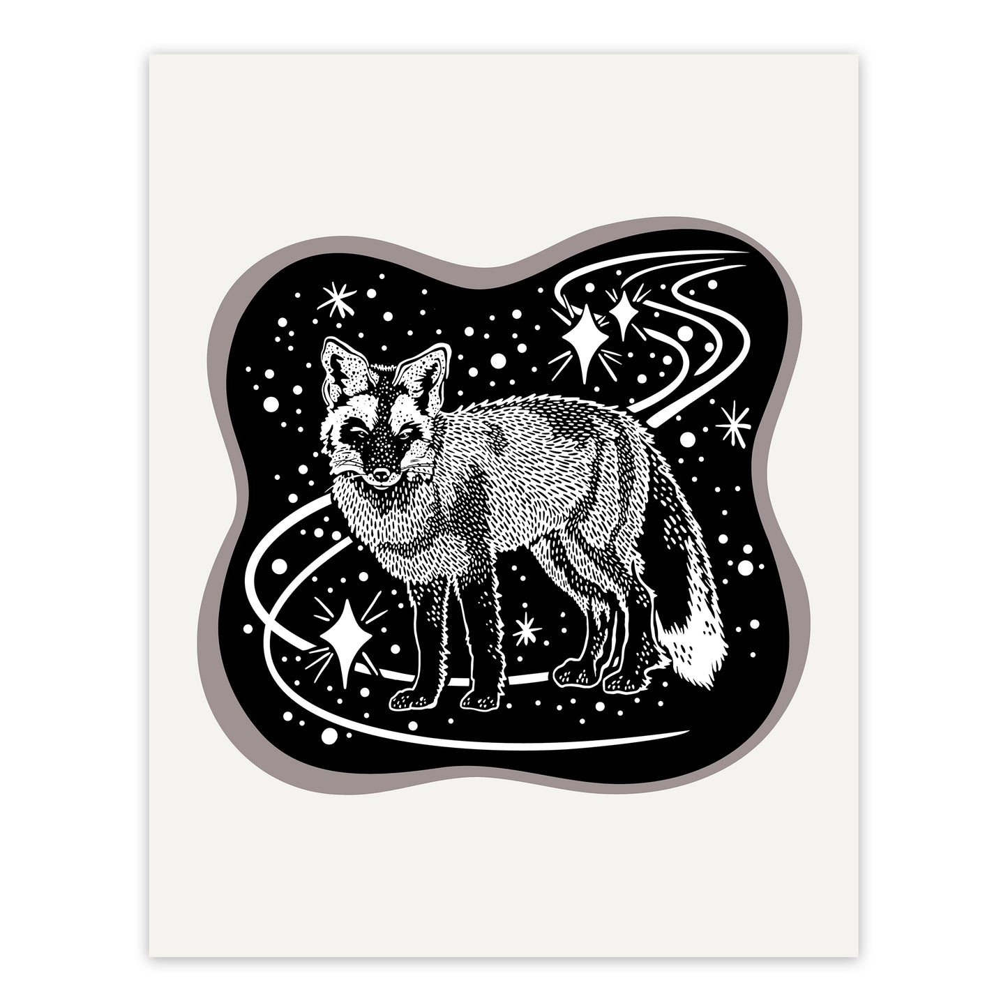 Cosmic Fox Screenprint