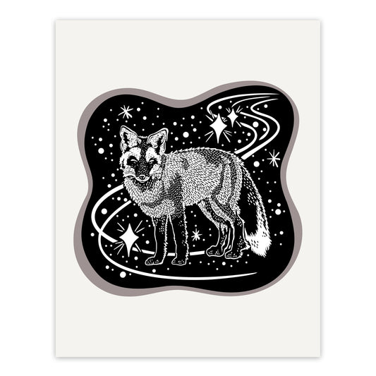 Cosmic Fox Screenprint