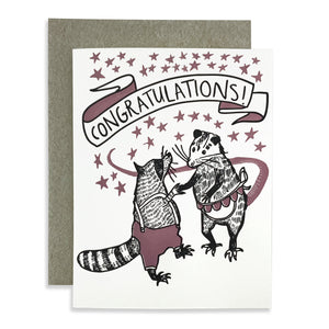 Congratulations Possum Party Card
