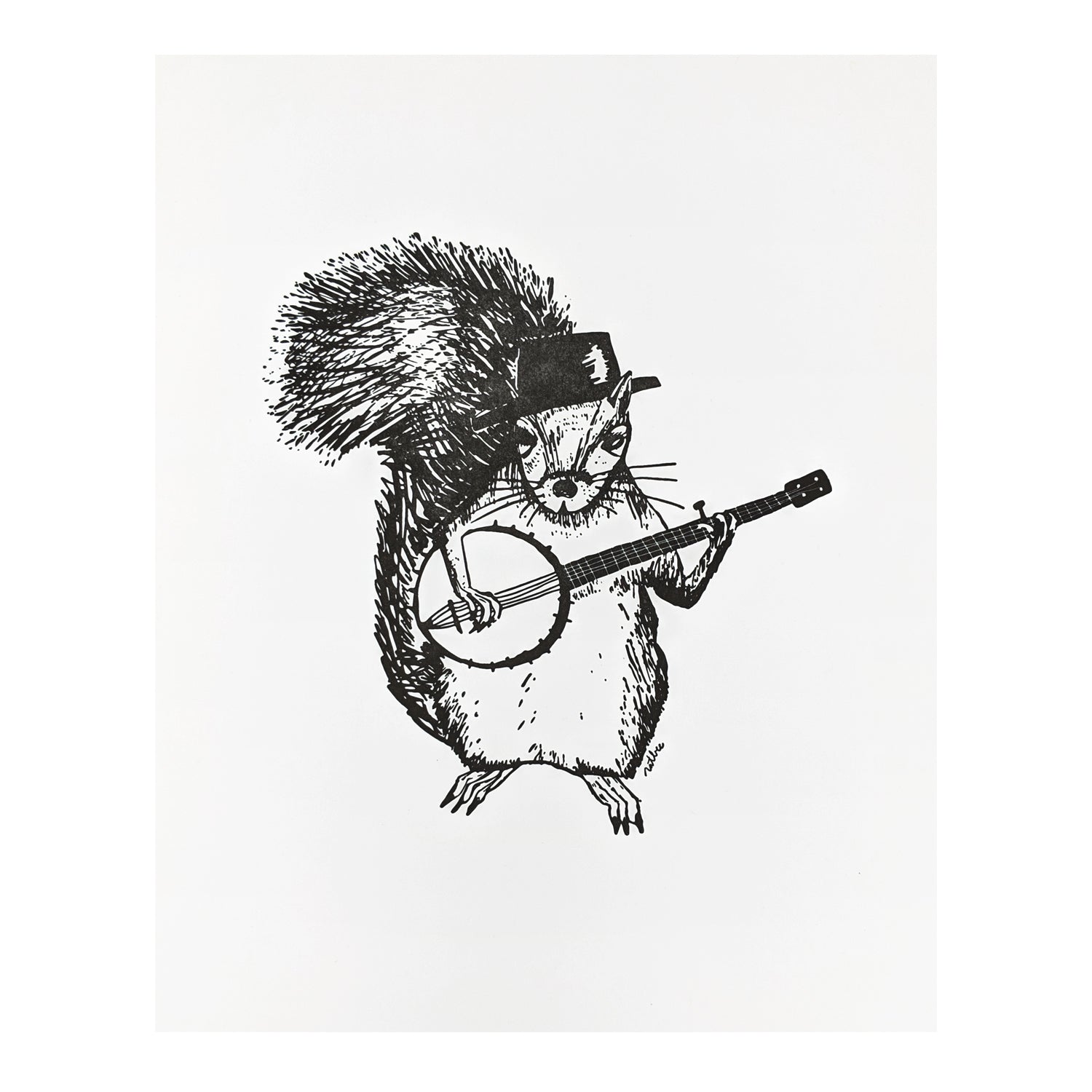 Squirrel Playing Banjo