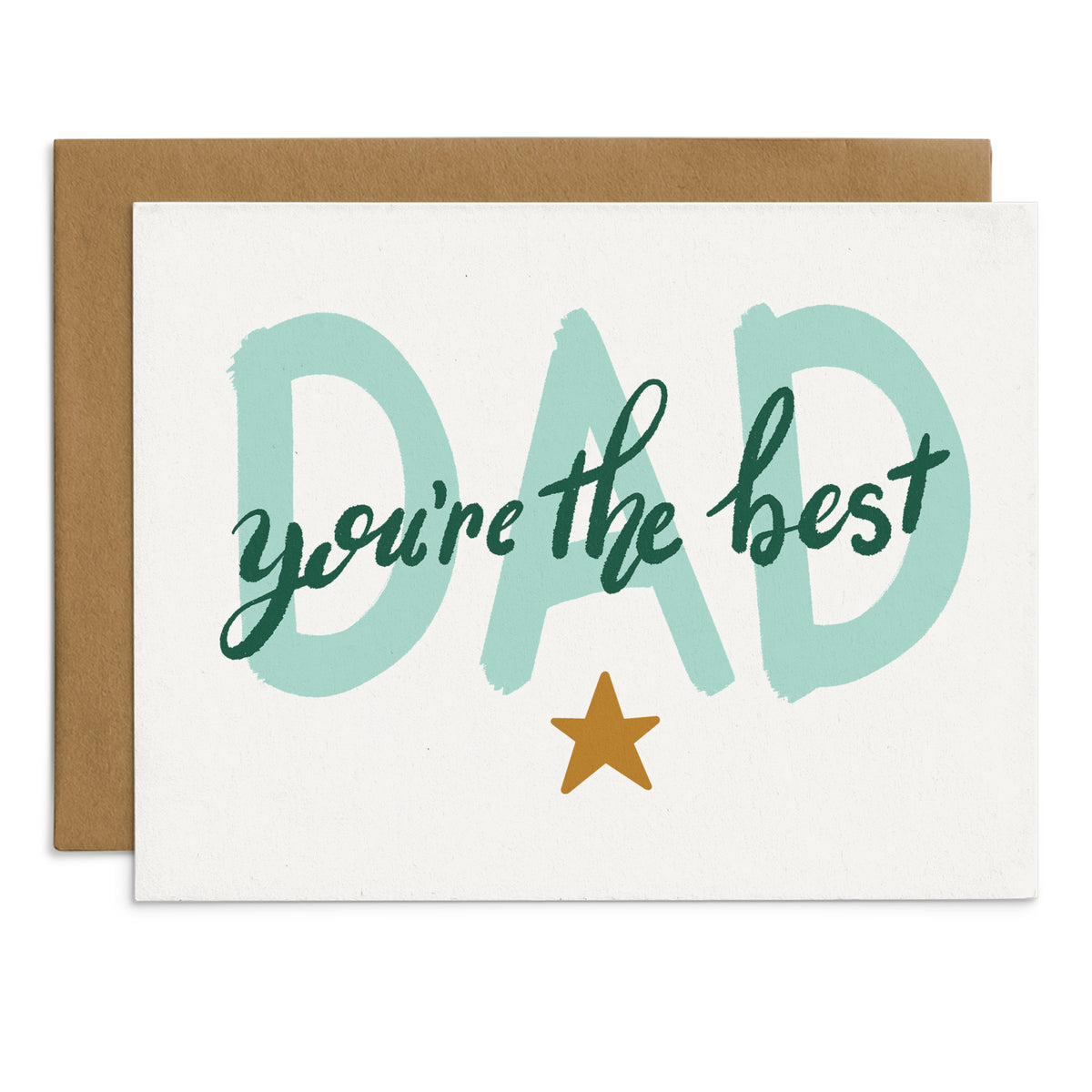 Dad You're The Best Gold Star Card – Starfangled Press