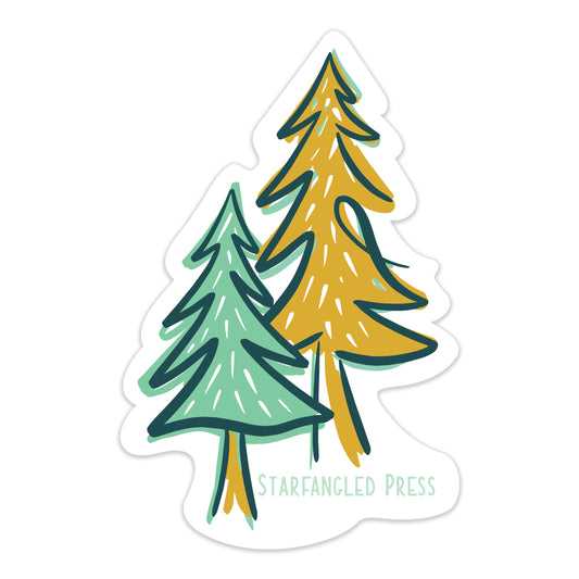 Joy Trees Sticker