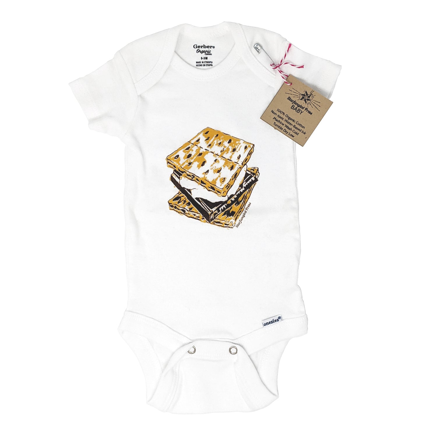 Seconds Sale - S'more One-Piece Baby Bodysuit
