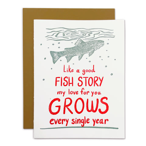Fish Story Love Story Card