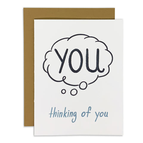 Thinking Of You Thought Bubble Card