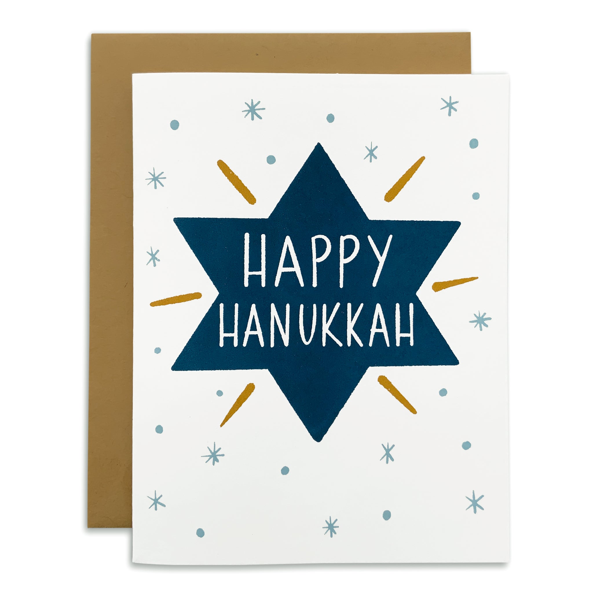 Happy Hanukkah Star Card