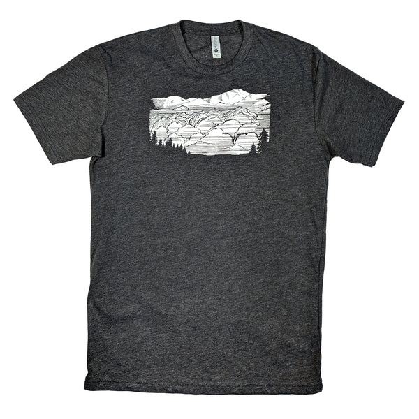 CLOUDY VALLEY Crew Neck T-Shirt