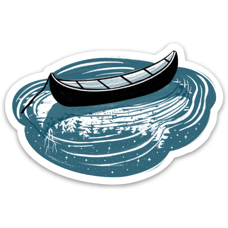 Canoe Sticker – Starfangled Press
