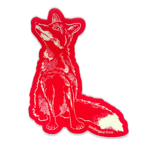 Red Fox 3" Vinyl Sticker