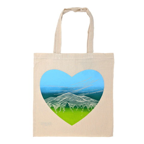 Mountain Heart Tote Bag