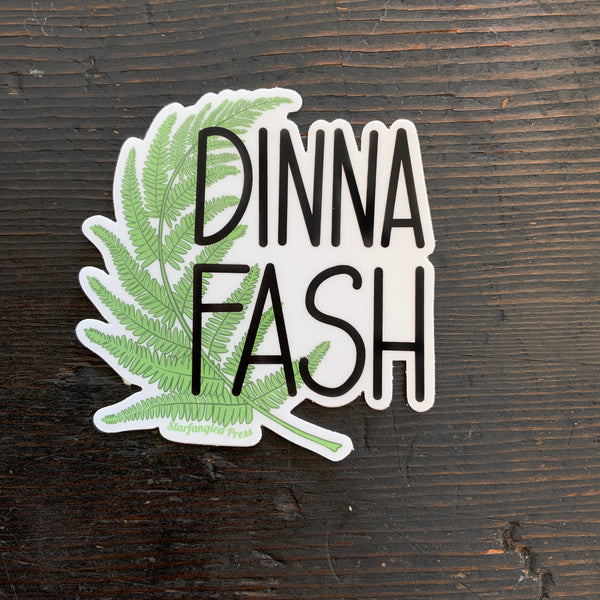 Dinna Fash Bracken 3" Vinyl Sticker