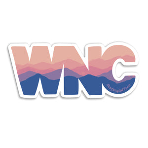 WNC Mountain Sunrise 3" Vinyl Sticker