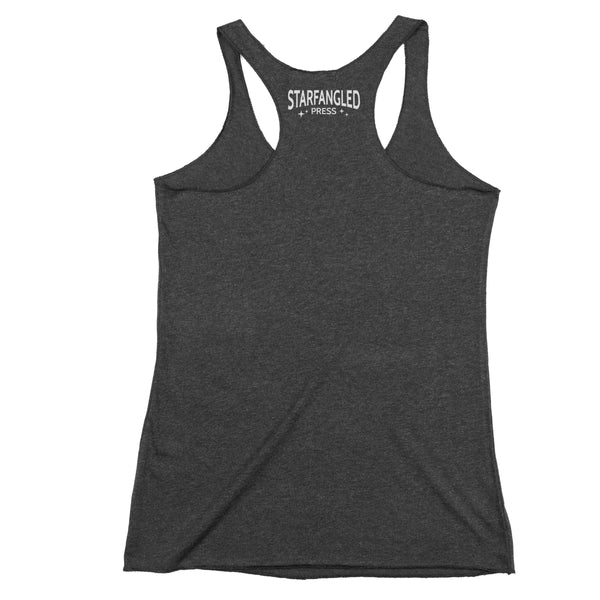Seconds Sale - Cosmic White Squirrel Racerback Tank