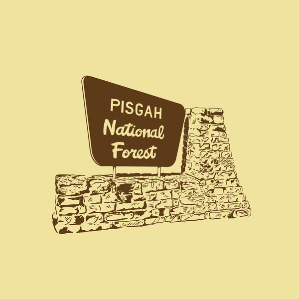 Pisgah Stone Sign Crew Neck T-Shirt