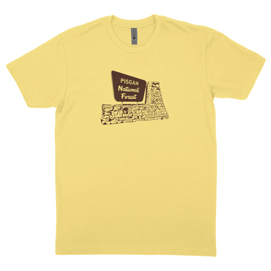 Pisgah Stone Sign Crew Neck T-Shirt