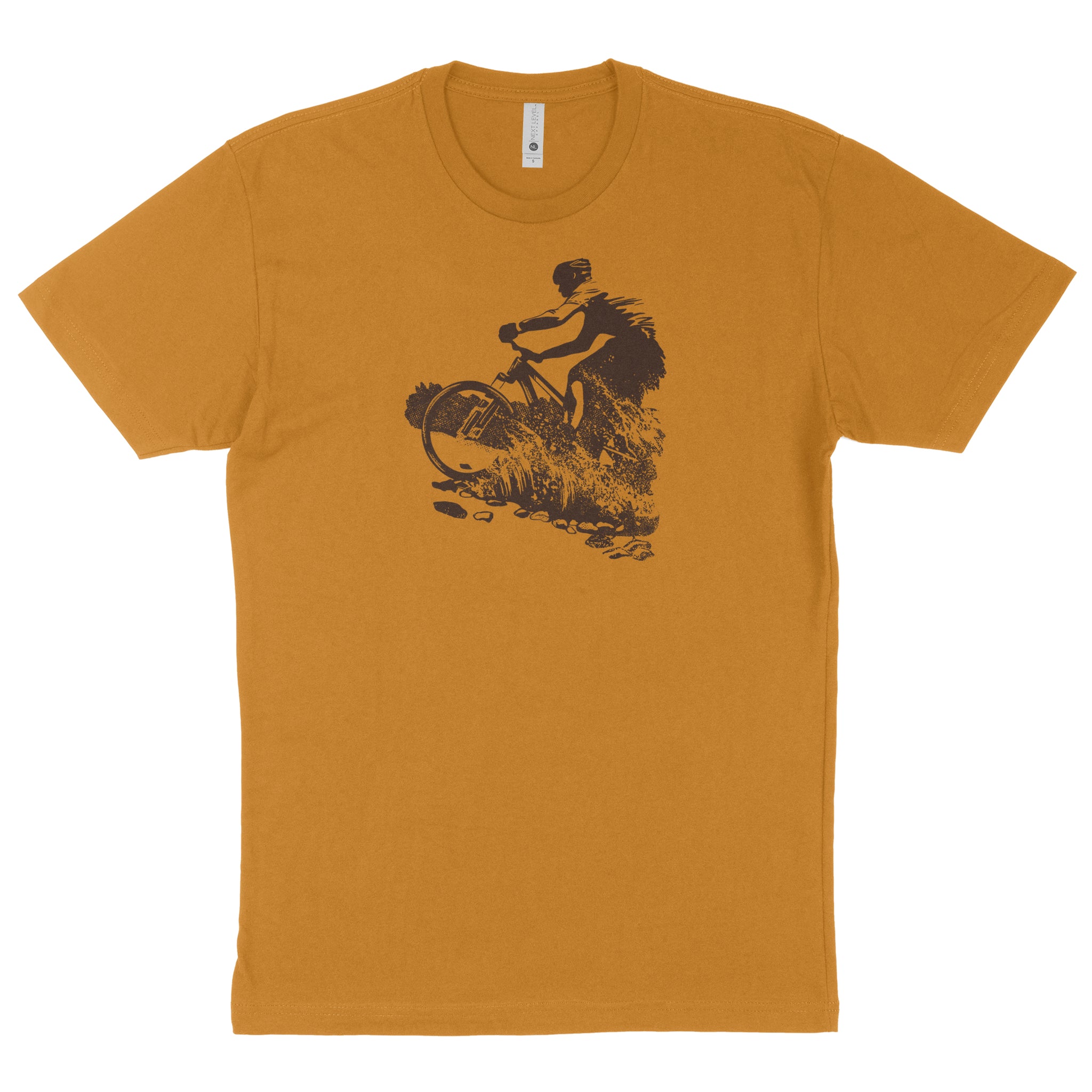 Water Crossing Mountain Bike Crew Neck T-Shirt