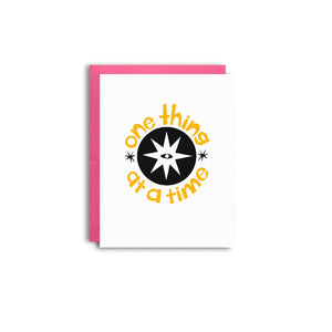 One Thing Risograph Greeting Card