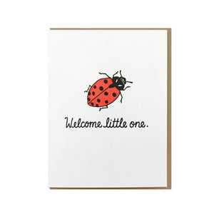Welcome Lady Bug Card