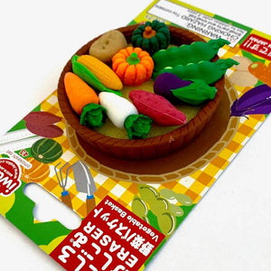 Iwako Vegetable Basket Eraser Card